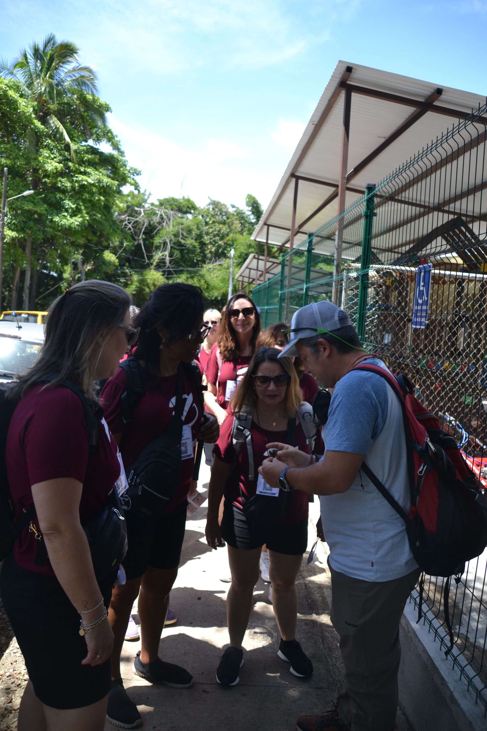 International choir delegation during a visit to Atenas, Alajuela, Costa Rica.