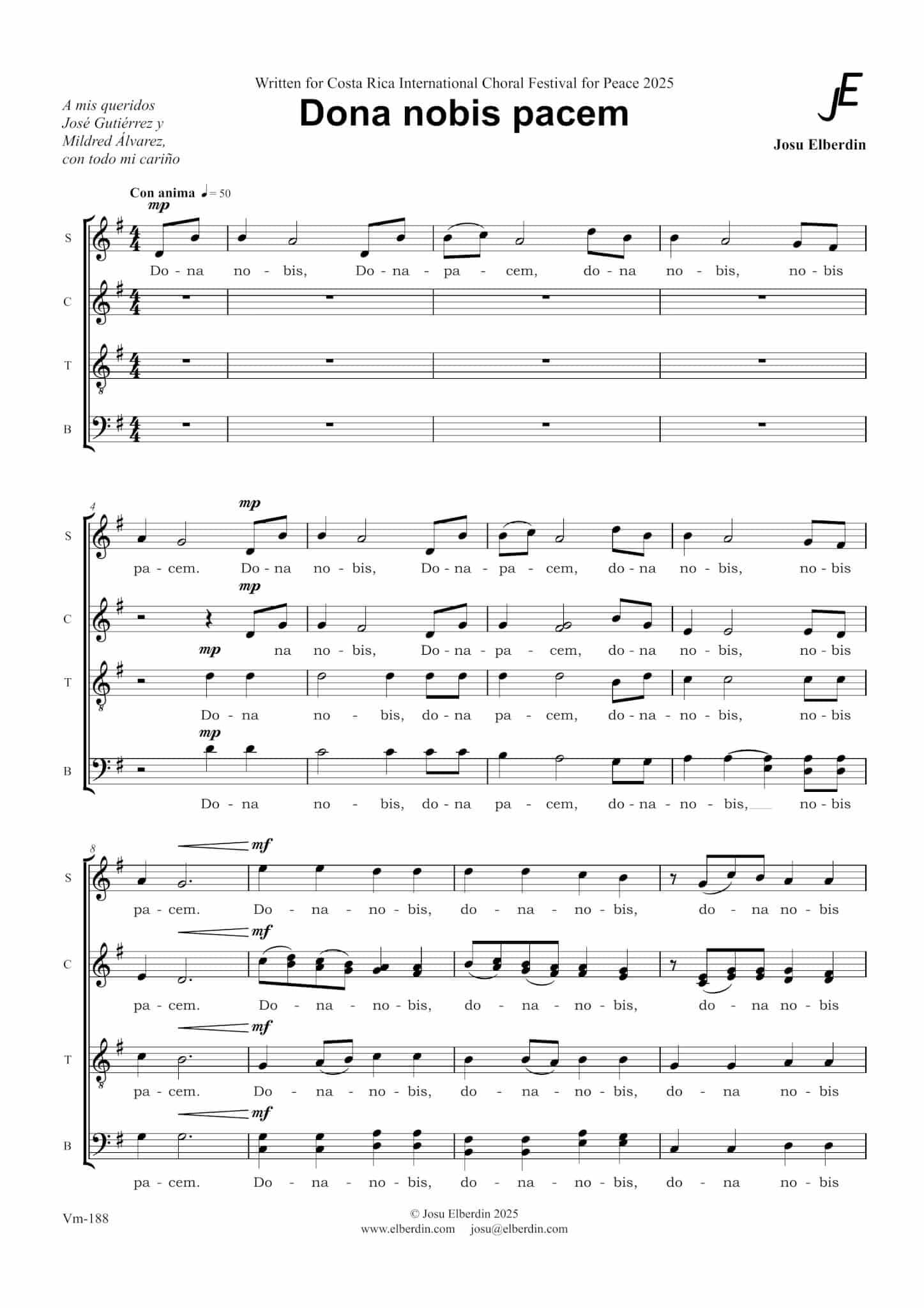 Dona nobis pacem Josu Alberdine §001 1