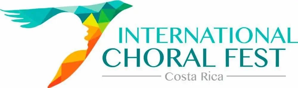 Logo del International Choral Fest Costa Rica 2027, festival coral internacional por la paz en Costa Rica