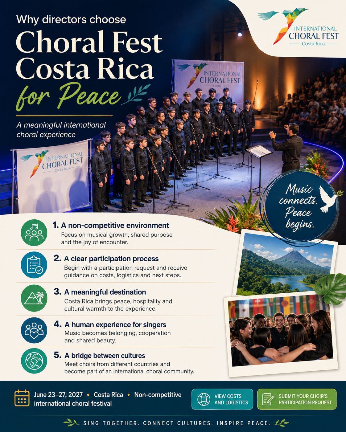 Why directors choose Choral Fest Costa Rica for Peace.