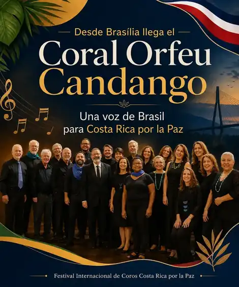 Coral Orfeu Candango during the Ninth Edition of Choral Fest Costa Rica for Peace 2026.