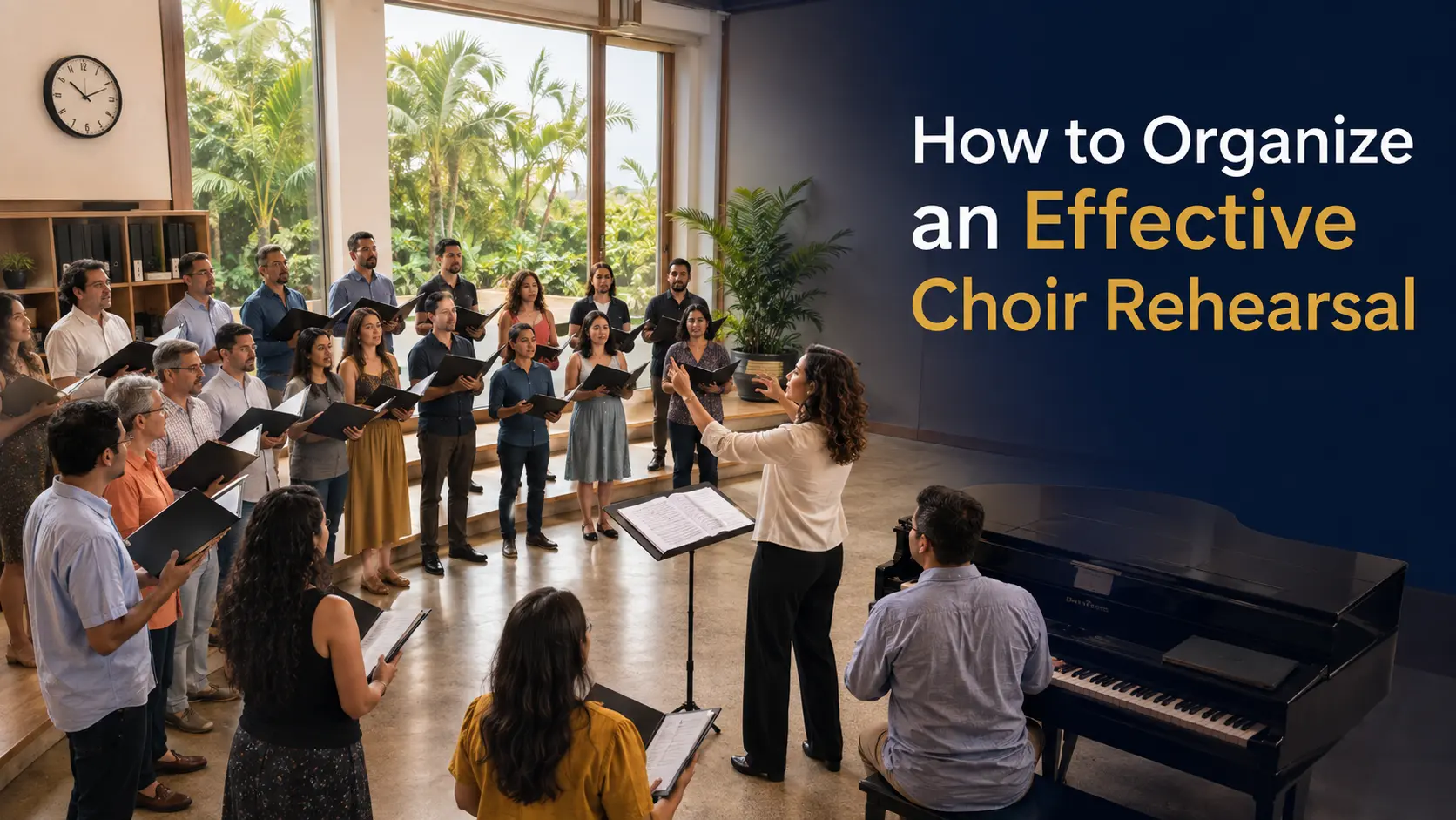 How to organize an effective choir rehearsal with clear planning and musical goals